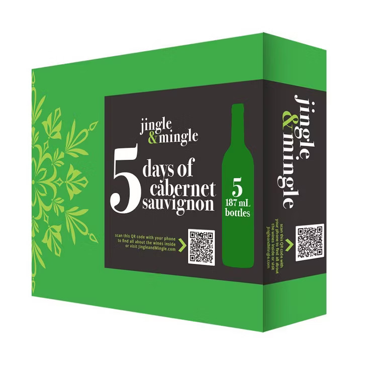 5 Days of Cabernet Sauvignon Wine Set - 5ct/187ml Bottles - Jingle & Mingle™ | Target