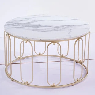 Leronda Floor Shelf Coffee Table with Storage | Wayfair North America