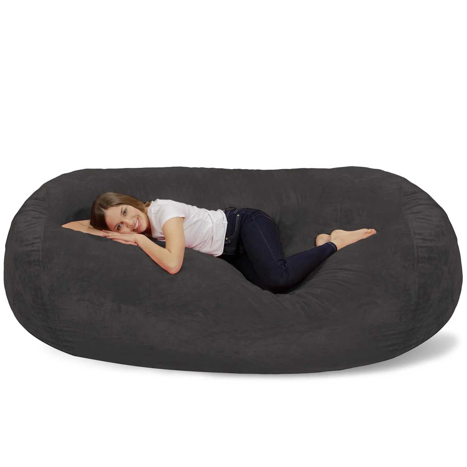 Relax Sacks Giant Bean Bag Chair, Gray | Walmart (US)