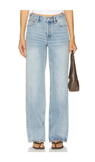 Still Here Everyday Straight Leg Jeans in Blue. Size 30. Also in 25, 26. | Revolve Clothing (Global)