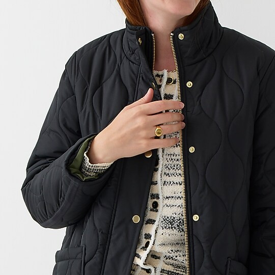 New quilted cocoon puffer coat | J. Crew US