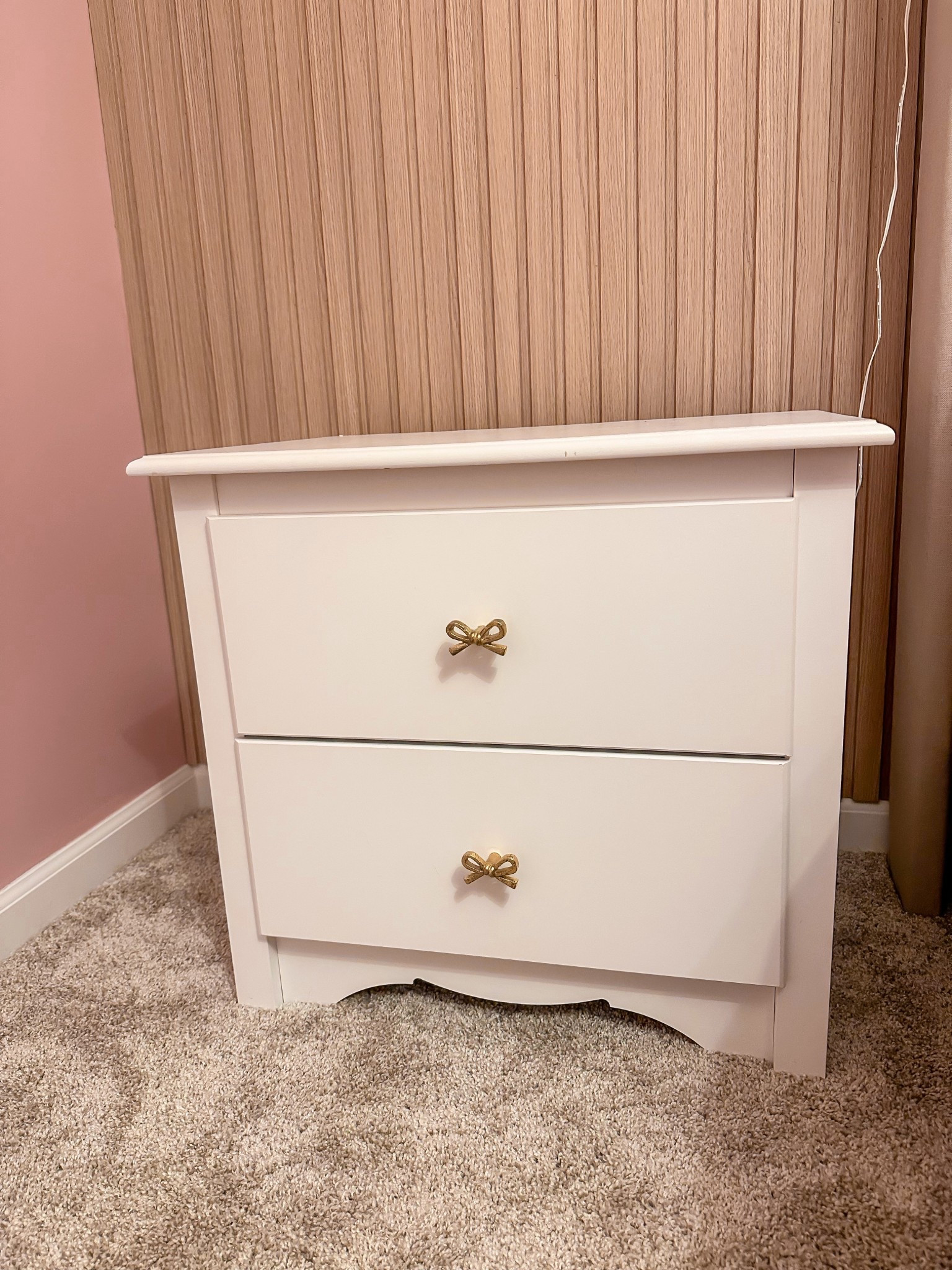 If you’re decorating a little girl’s room… you NEED to see these 🎀
These bow dresser knobs completely transformed this dresser and took it from basic to adorable in minutes. The easiest room upgrade ever! Linking them here 💗
#LTKhome #LTKkids #girlsroomideas #bowaesthetic #coquettedecor #kidsroomstyle #amazonhome #homefinds #roommakeover #homedecorideas 

#LTKKids #LTKmomlife #LTKHome