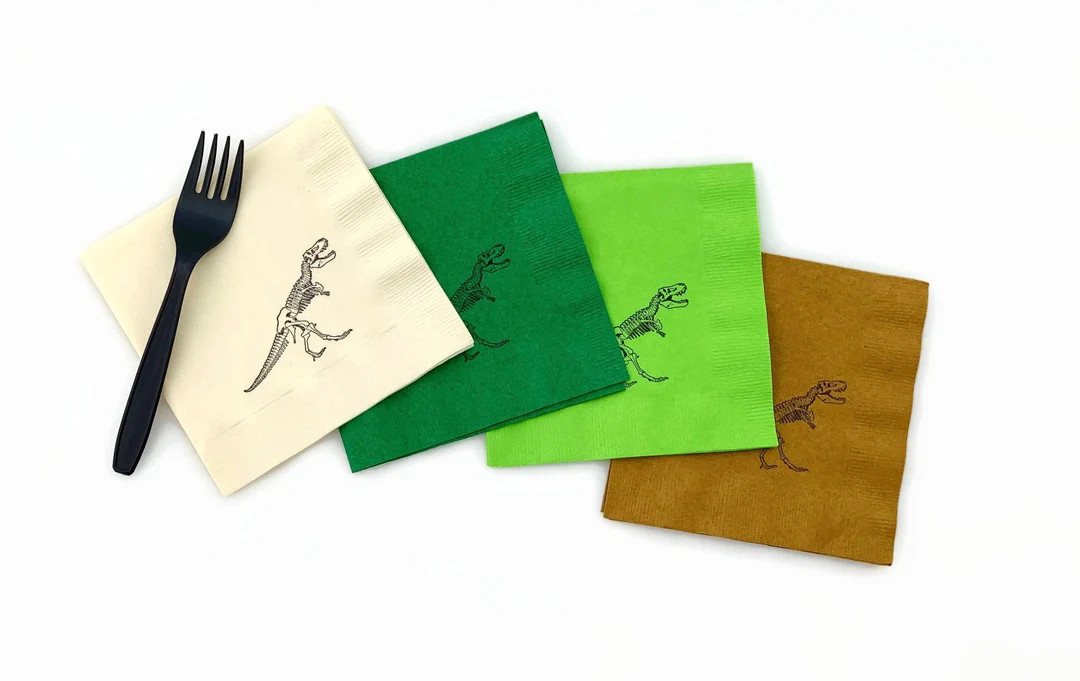 Dinosaur Party Napkins Dinosaur Birthday, Green Dinosaur Party, Dinosaur Party Supplies, Dinosaur... | Etsy (US)