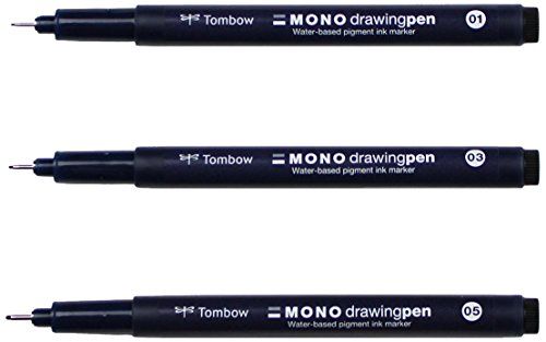 Tombow Mono Drawing Pen, 3-Pack | Amazon (US)