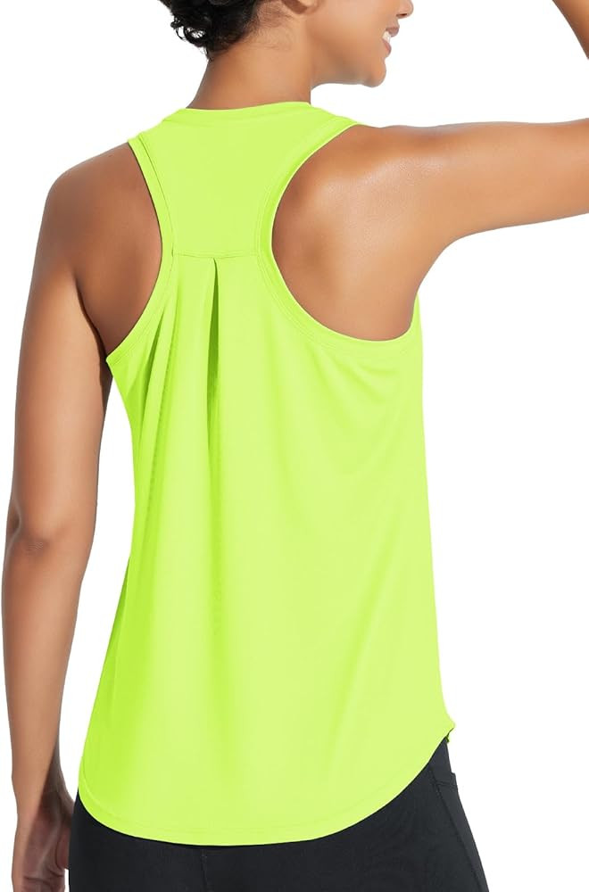 baleaf Women's Athletic Tank Tops Workout Sleeveless Running Racerback Shirts Quick Dry Breathabl... | Amazon (US)