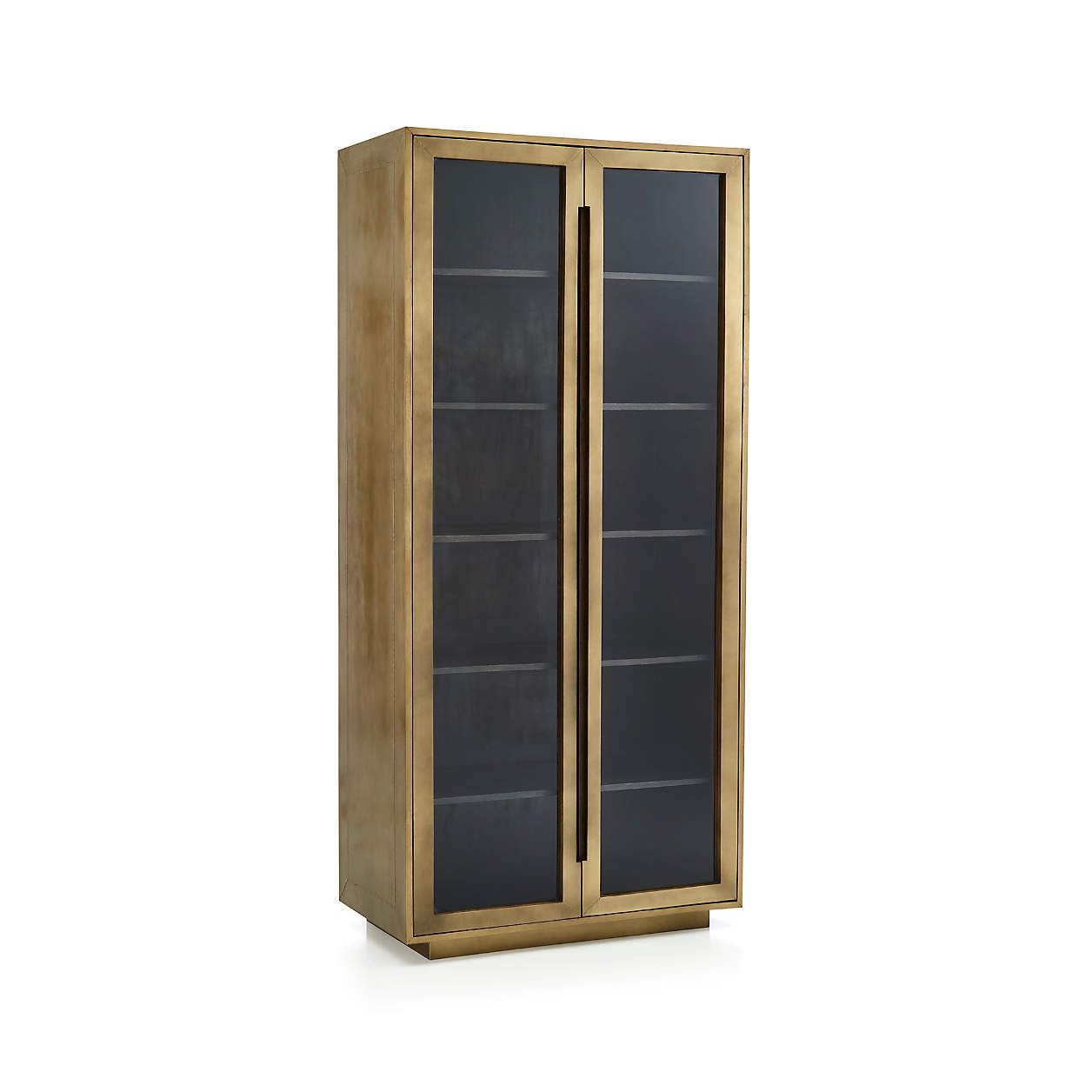 Freda Glass Door Cabinet + Reviews | Crate & Barrel | Crate & Barrel
