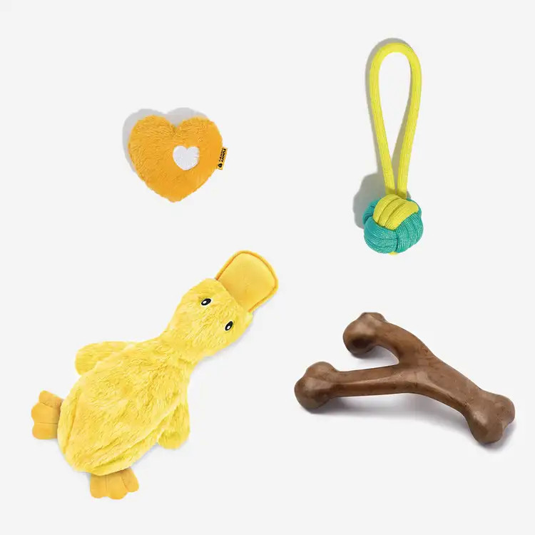 Interactive Cute Dog Chew Toy Set - Playful Fun | FunnyFuzzy Affiliate Program