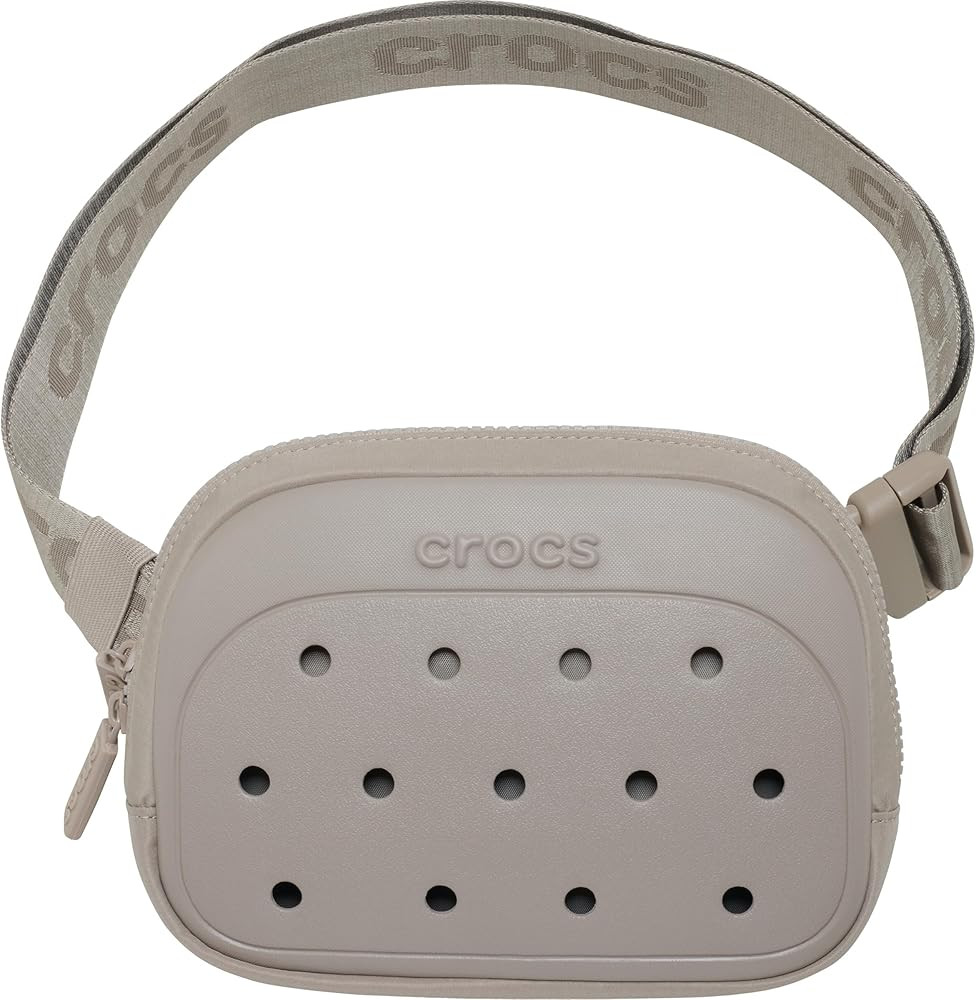 Crocs Classic Belt Waist Bag, Customizable Fanny Pack, Personalize with Jibbitz Charms, Taupe, On... | Amazon (US)