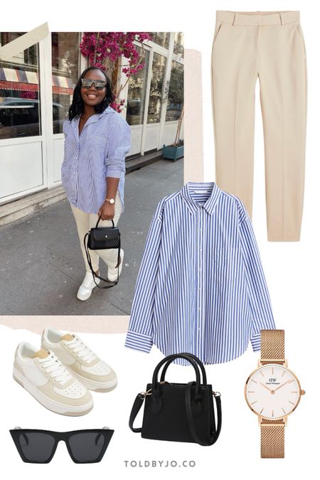 My favourite summer outfit combination is an oversized H&M poplin shirt, relaxed chinos and comfortable sneakers. #summeroutfit #springoutfit 

#LTKmidsize #LTKstyletip #LTKSeasonal