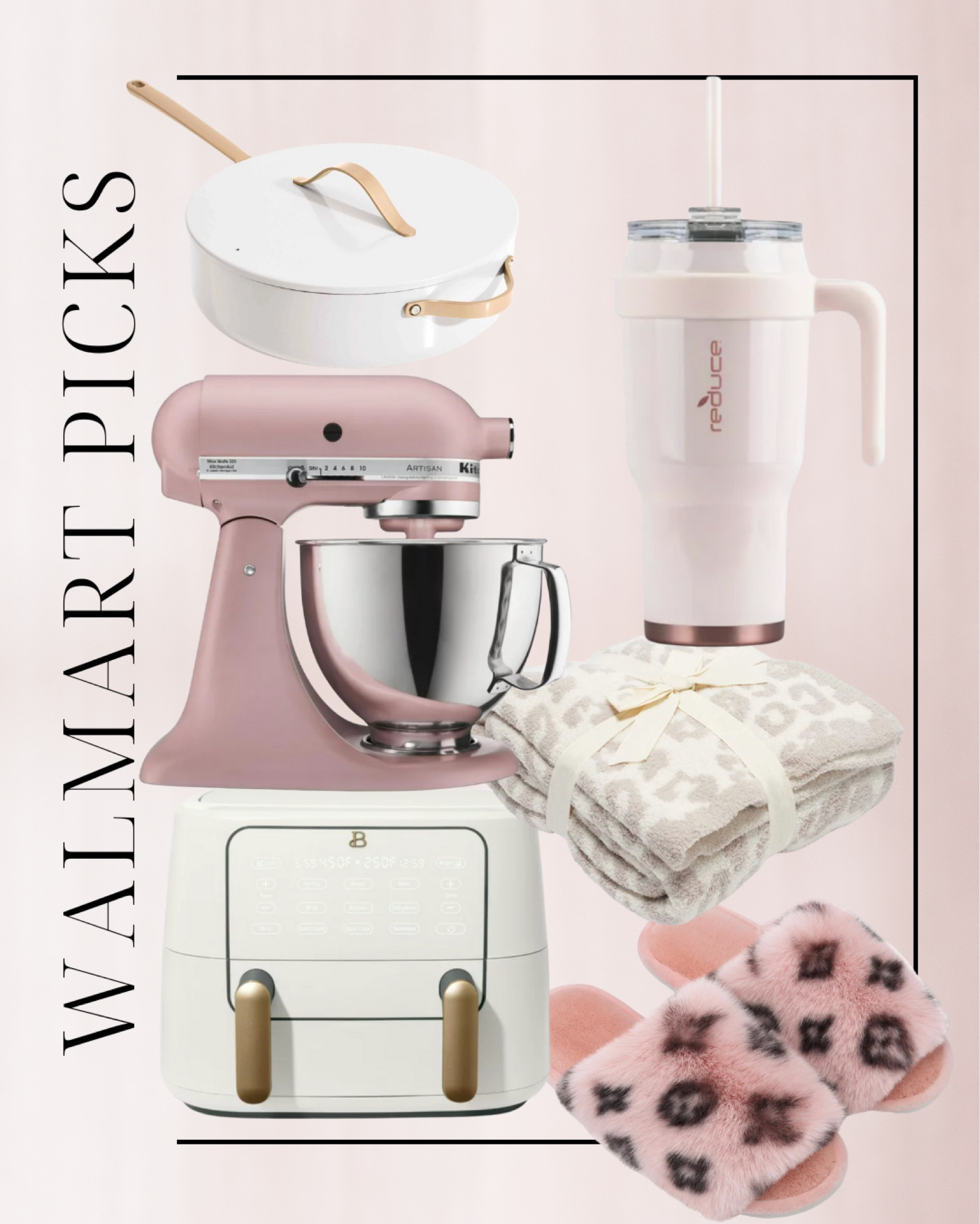 Walmart picks, pots and pans, kitchen aid mixer, tumbler cup, leopard throw blanket, slippers, air fryer 

#LTKunder100 #LTKSeasonal #LTKhome