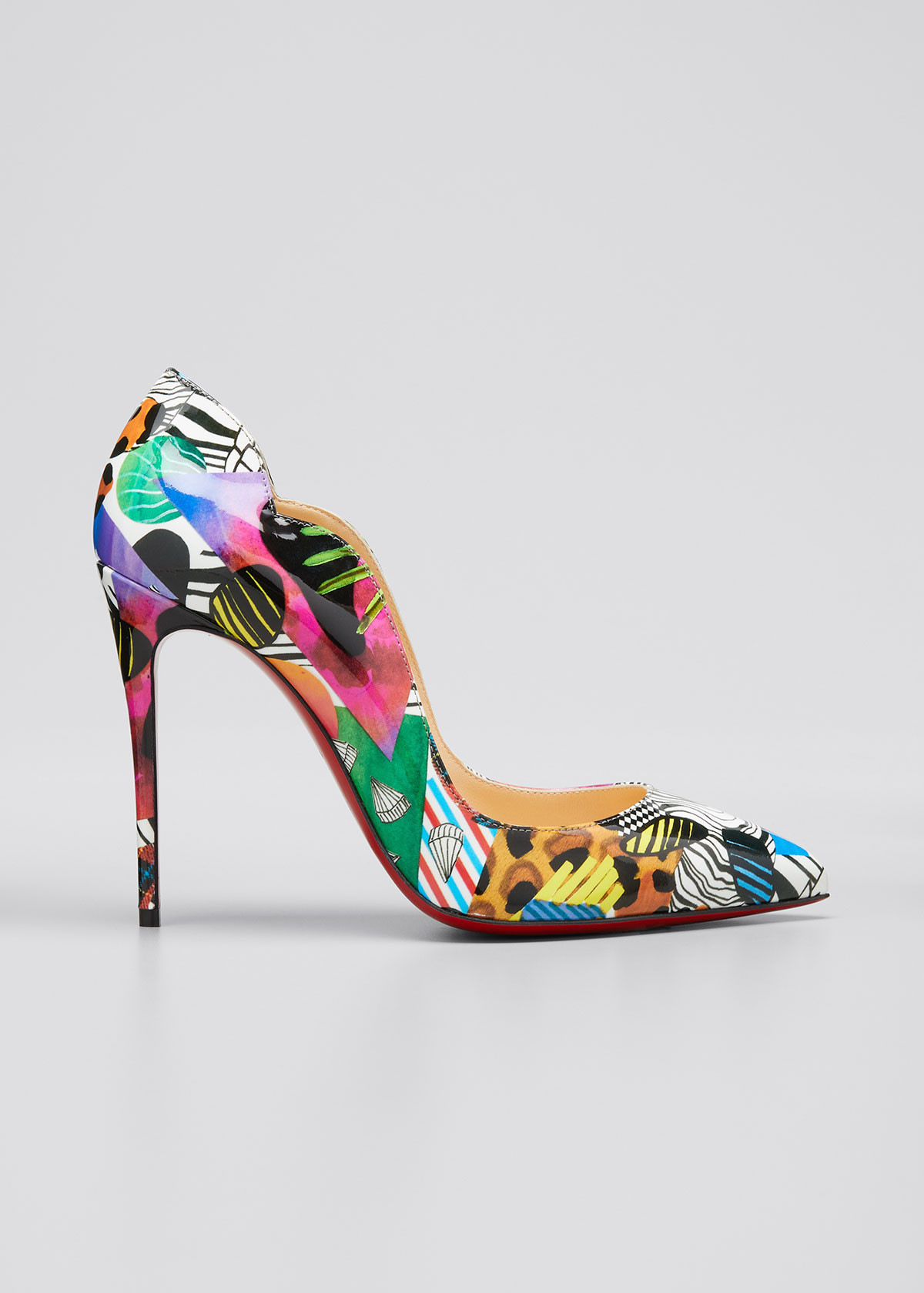 Hot Chick 100mm Multi-Pattern Stiletto Red Sole Pumps | Bergdorf Goodman