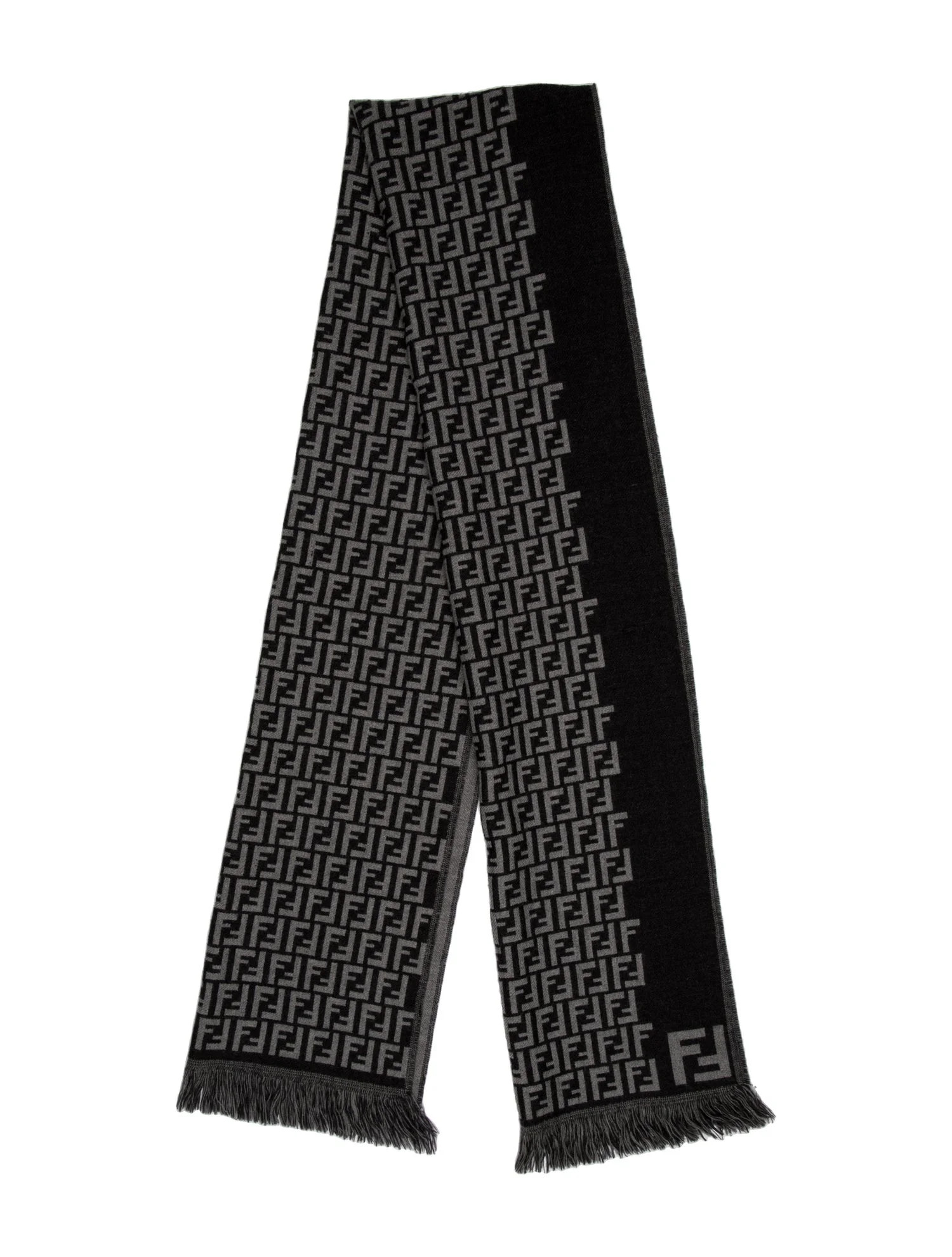 Wool Zucchino FF Logo Stole | The RealReal