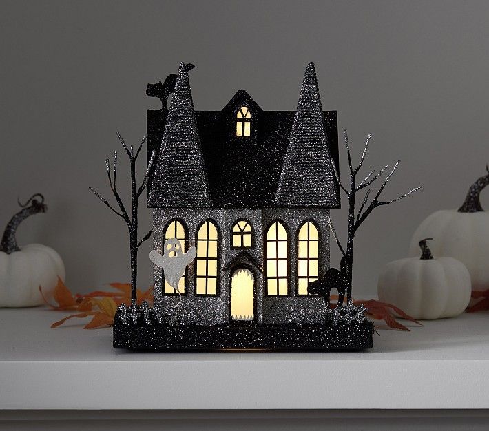 Light-Up Mantel Haunted Ghost House | Pottery Barn Kids