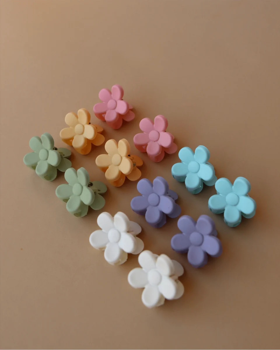 Rainbow Flower Clippies | Lolli Co.
