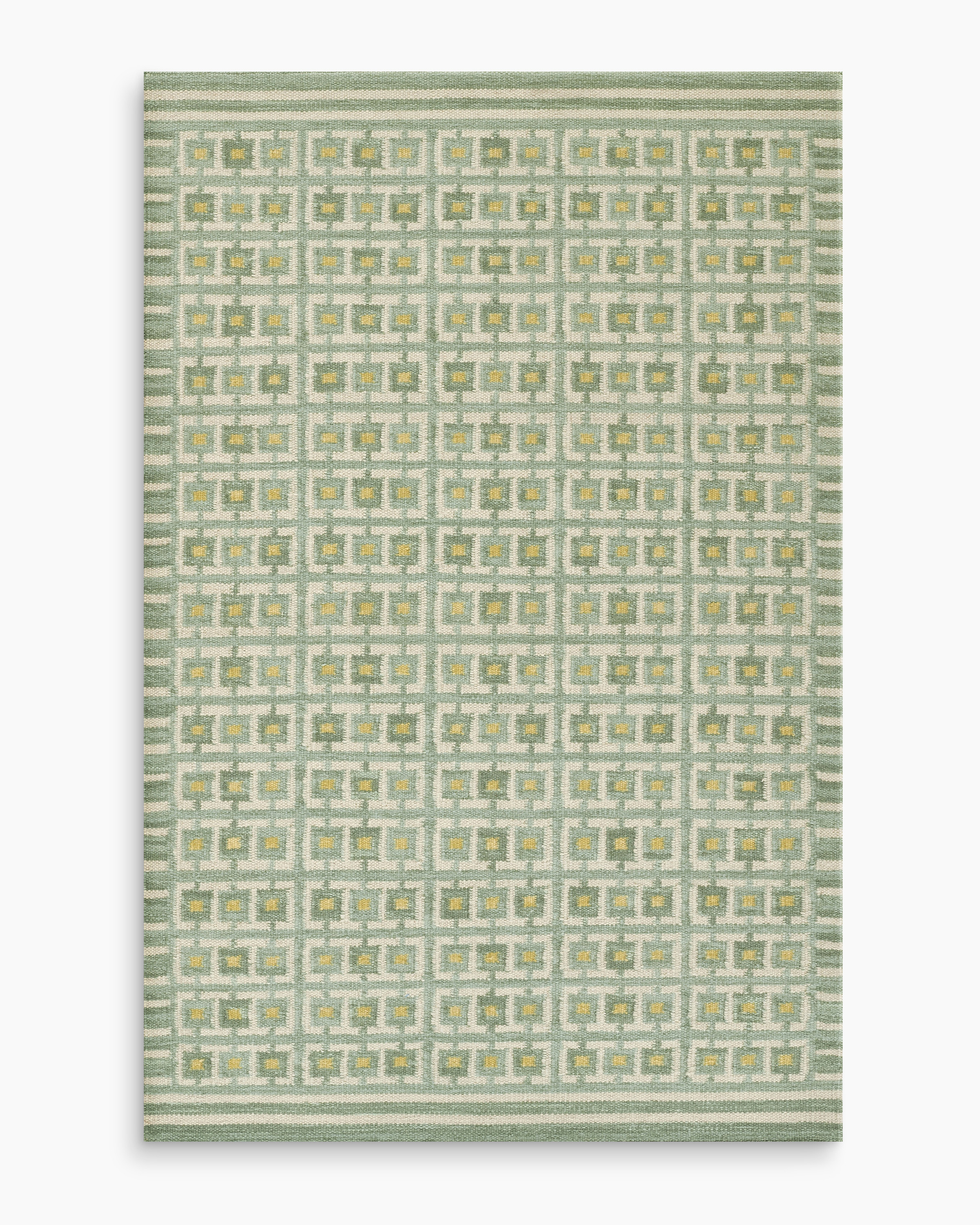 Rue Handwoven Wool Rug in Green | Quince