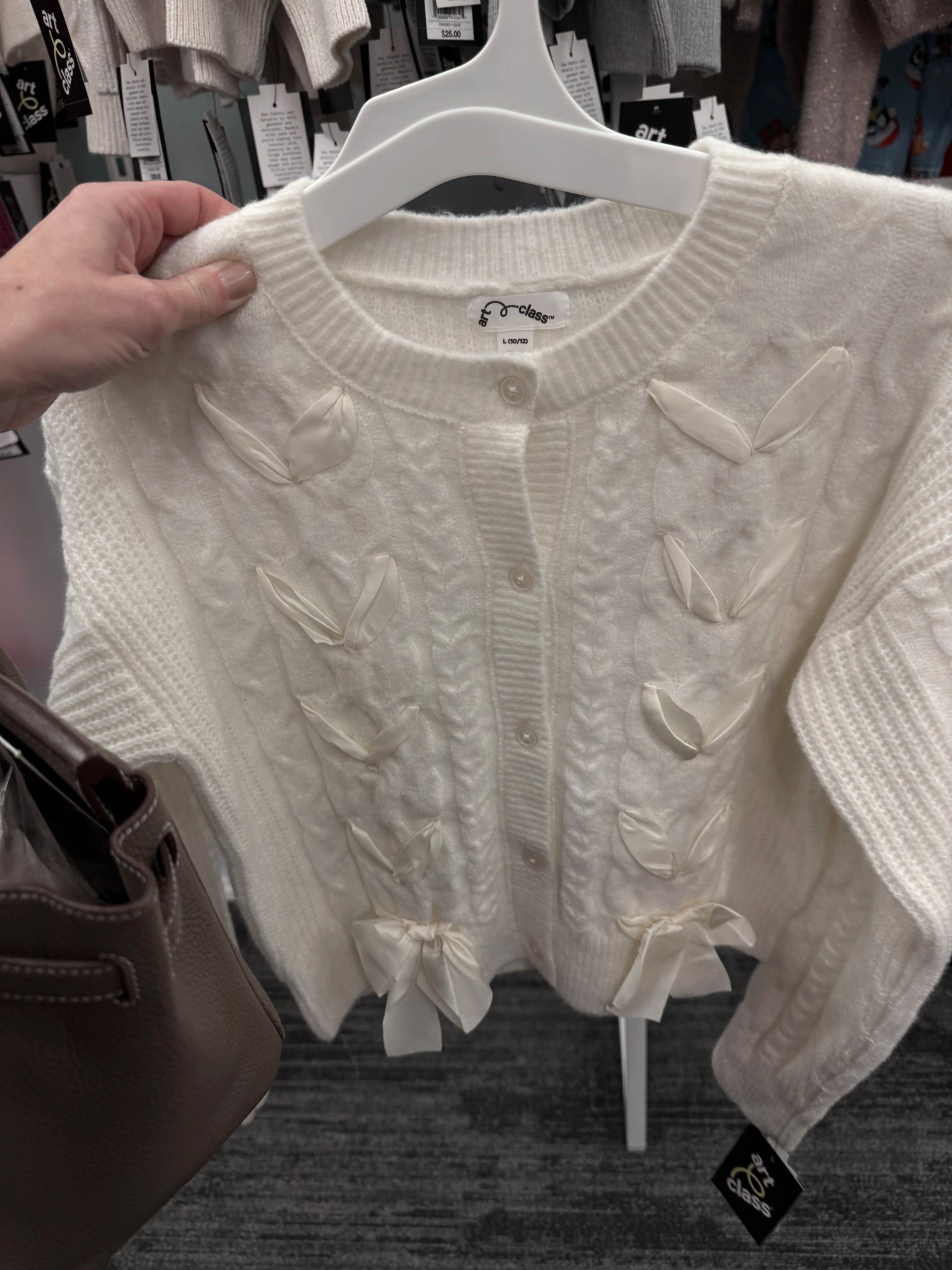 Cute girls sweater! Looks like Loveshackfancy for less. I also have a similar Simone Rocha adult sweater. 

#LTKHoliday #LTKFindsUnder50 #LTKKids