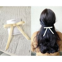 Creamy White Bridal Bow Hair Clip, Luxury Velvet Ribbon Barrette, Elegant Accessories, Shower, Engagement Party | Etsy (US)