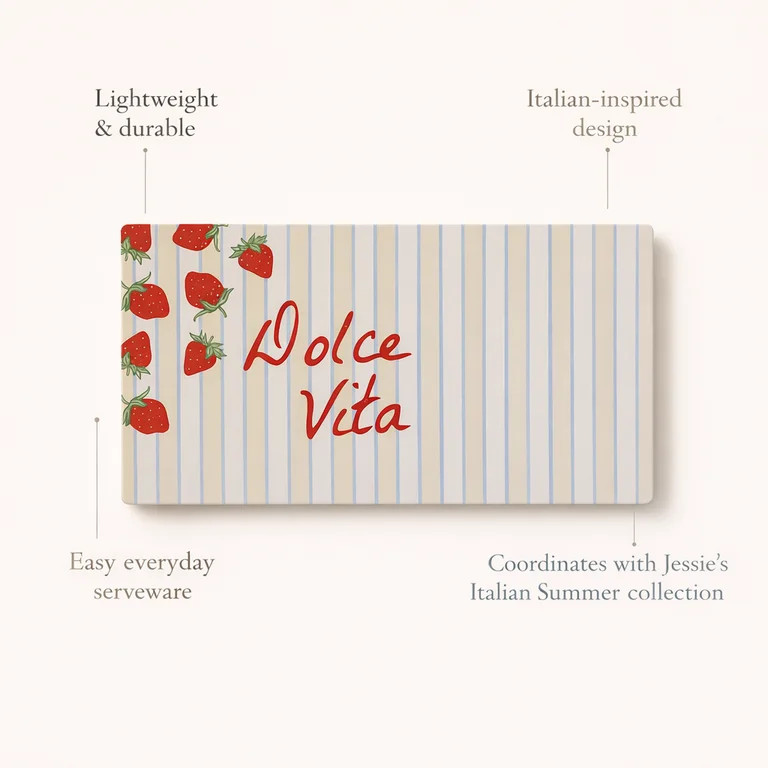 Just Feed Me by Jessie James Decker Bamboo-Melamine Serve Board, Dolce | Walmart (US)