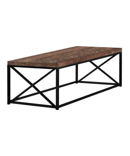 Brown Reclaimed Wood Coffee Table | Zulily