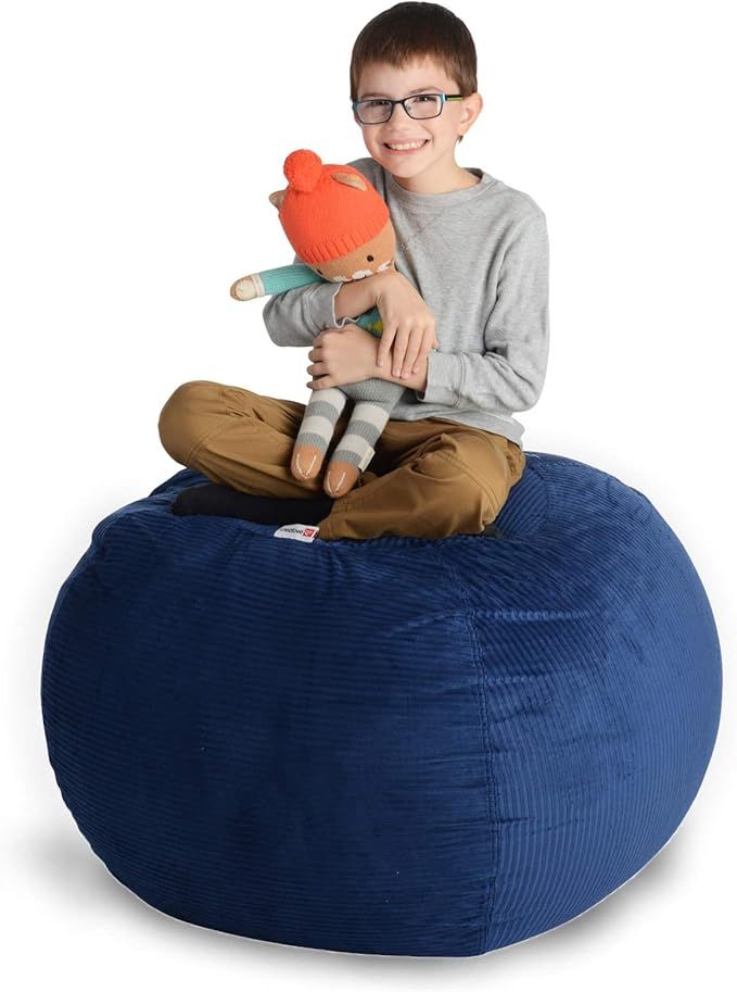 Creative QT Stuff ’n Sit Extra Large 38’’ Bean Bag Storage Cover for Stuffed Animals & Toys... | Amazon (US)