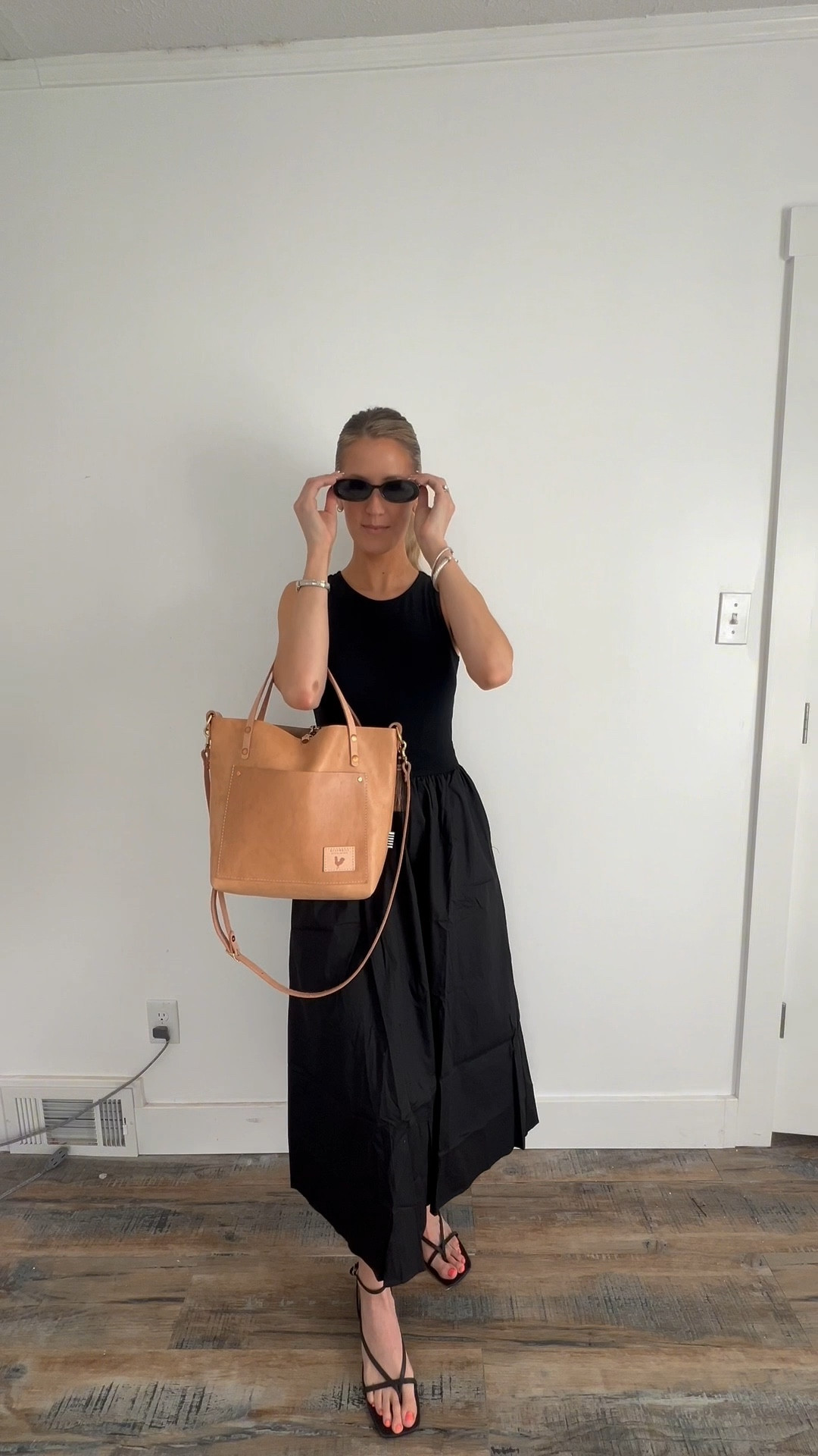 The outfit I’ll be wearing to show houses in all summer long. ☀️ 🕶️ 🏠 

To snag my bag and more at a discounted price, use code KELLEY20 at Meanwhile Back on the Farm! 👜 

#LTKWorkwear #LTKStyleTip #LTKSeasonal