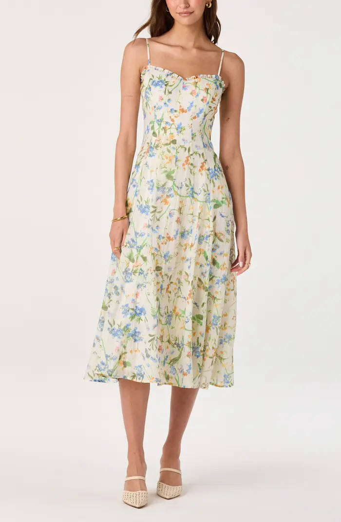 Jaylynn Ruffle Seamed Dress | Nordstrom