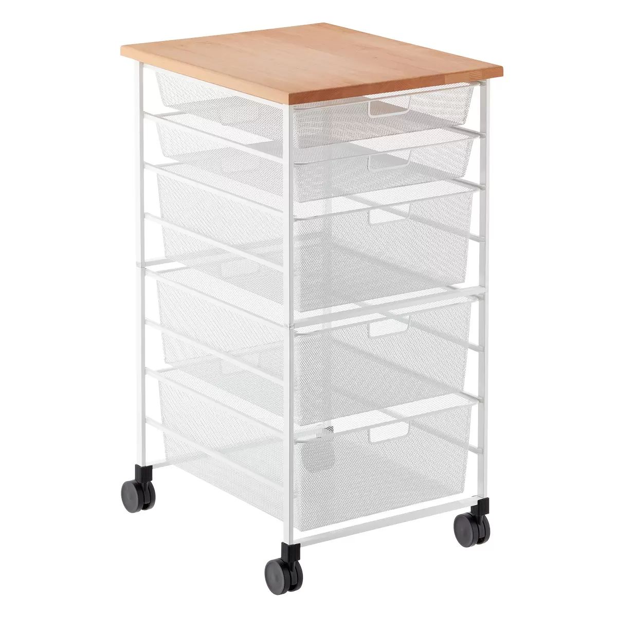 Elfa Mesh Kitchen Cart | The Container Store