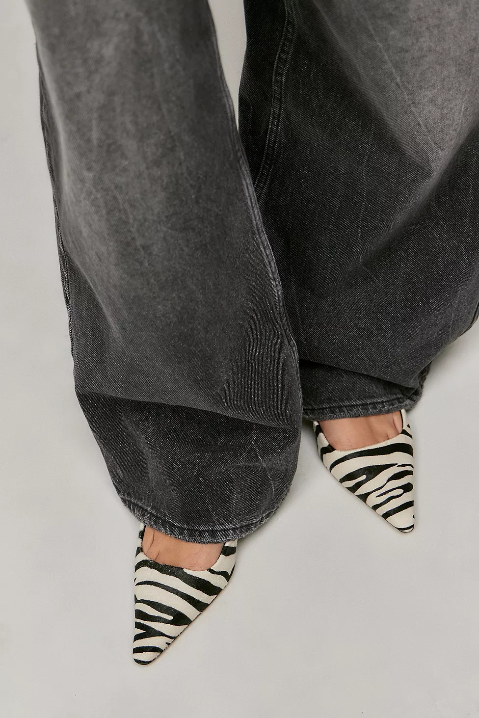 Steve Madden Kari Zebra Print Slingback heels | Urban Outfitters UK