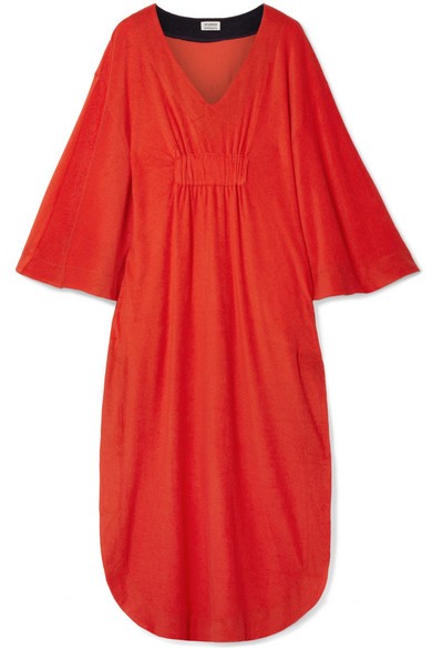 Splendid - Margherita Capri Cotton And Modal-blend Terry Dress - Red | NET-A-PORTER (US)