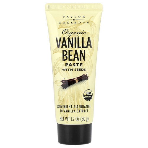 Taylor & Colledge, Organic Vanilla Bean Paste With Seeds, 1.7 oz (50 g) | iHerb