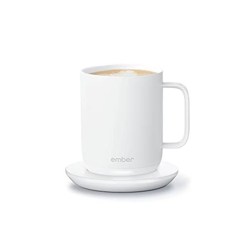 Ember Temperature Control Smart Mug 2, 10 oz, White, 1.5-hr Battery Life - App Controlled Heated ... | Amazon (US)