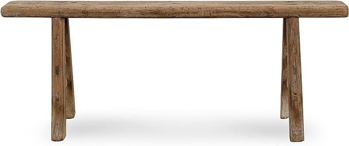 Lily’s Living Vintage Noodle, Weathered Natural Wood Finish (Size & Color Vary) Indoor Bench | Amazon (US)