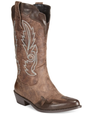Dolce by Mojo Moxy Quiggly Western Cowboy Boots Women's Shoes | Macys (US)