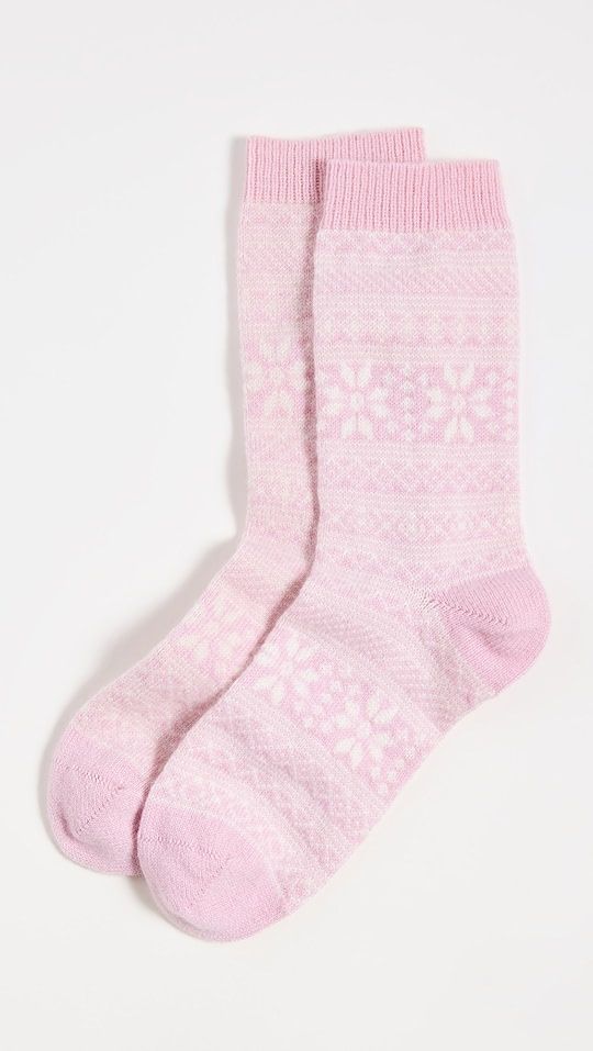 Rosie Sugden Cashmere Snowflake Crew Socks | SHOPBOP | Shopbop