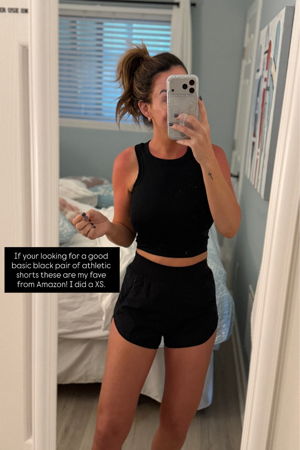 Wearing an XS in the top and shorts! 

#LTKgrwm #LTKdayinmylife #LTKootd