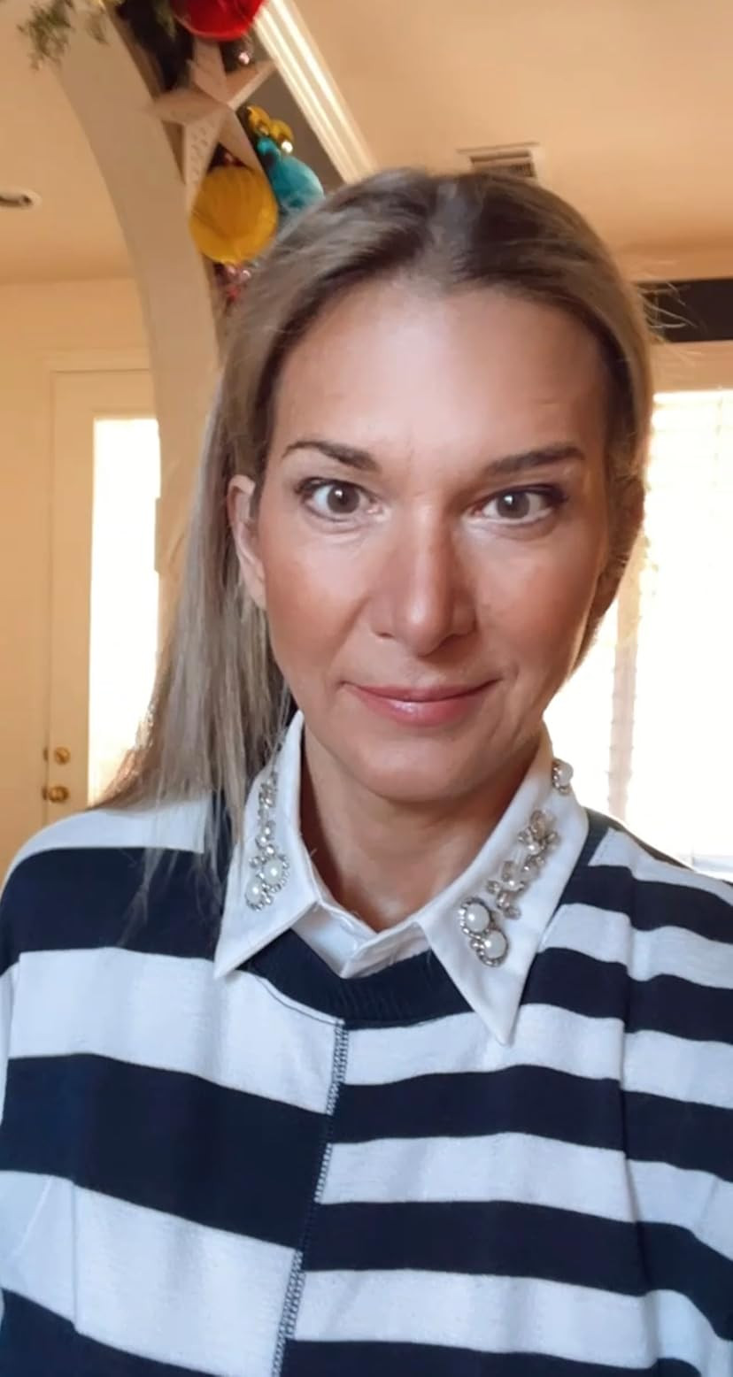 Joyci Diamond Pearl False Collar Peterpan Fake Collar Half Shirt Dickey | Amazon (US)