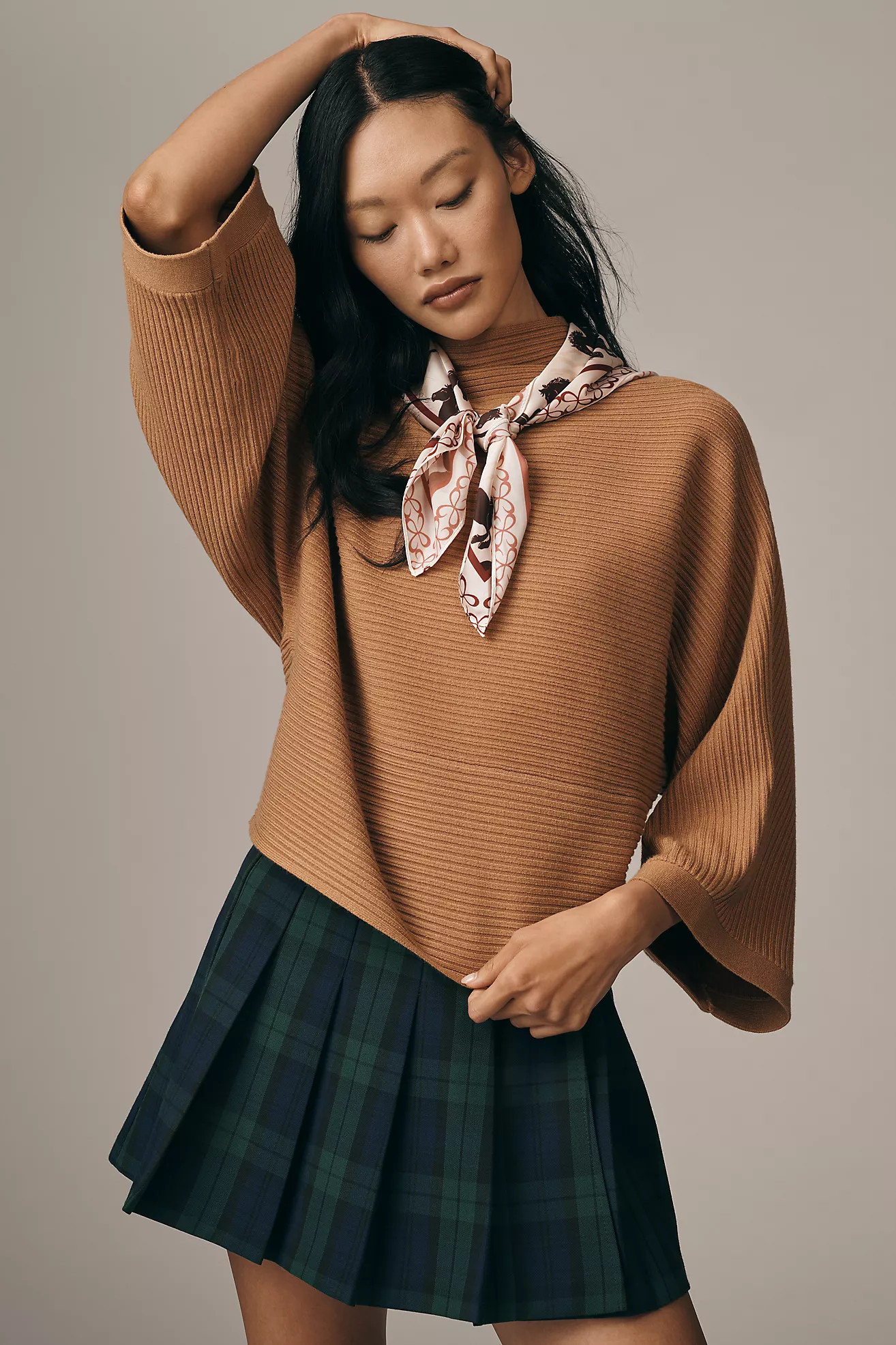 By Anthropologie Mock-Neck Wide-Sleeve Sweater | Anthropologie (US)