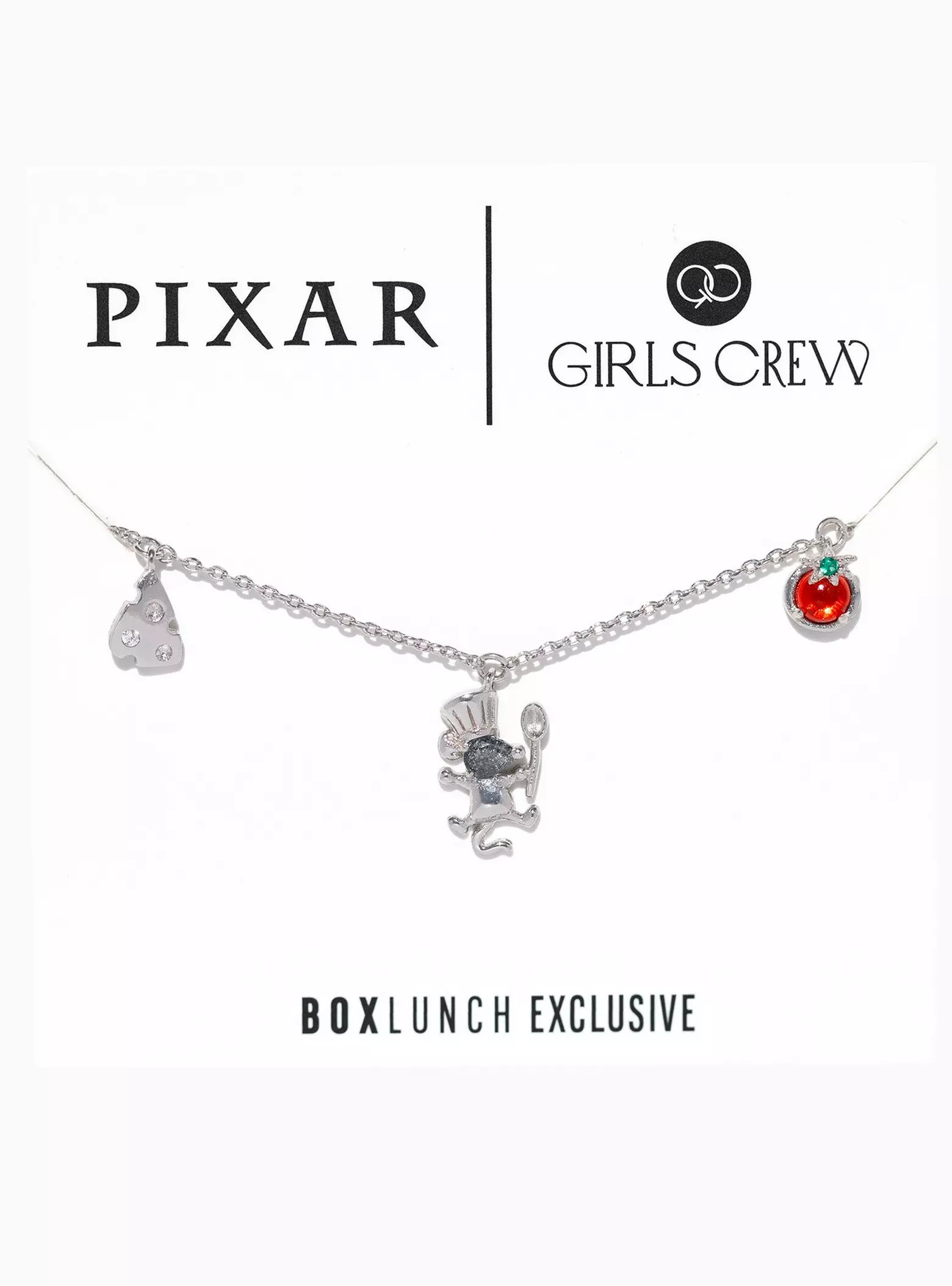 Girls Crew Disney Pixar Ratatouille Remy & Veggies Charm Necklace - BoxLunch Exclusive | BoxLunch | BoxLunch