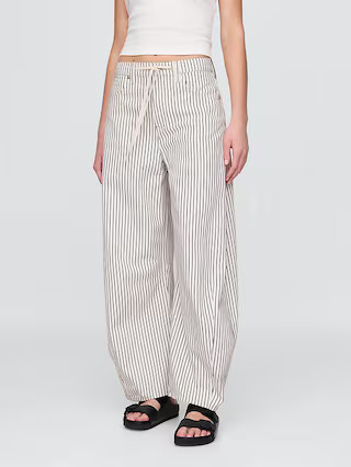 High Rise Denim Stripe Horseshoe Jeans | Gap (US)
