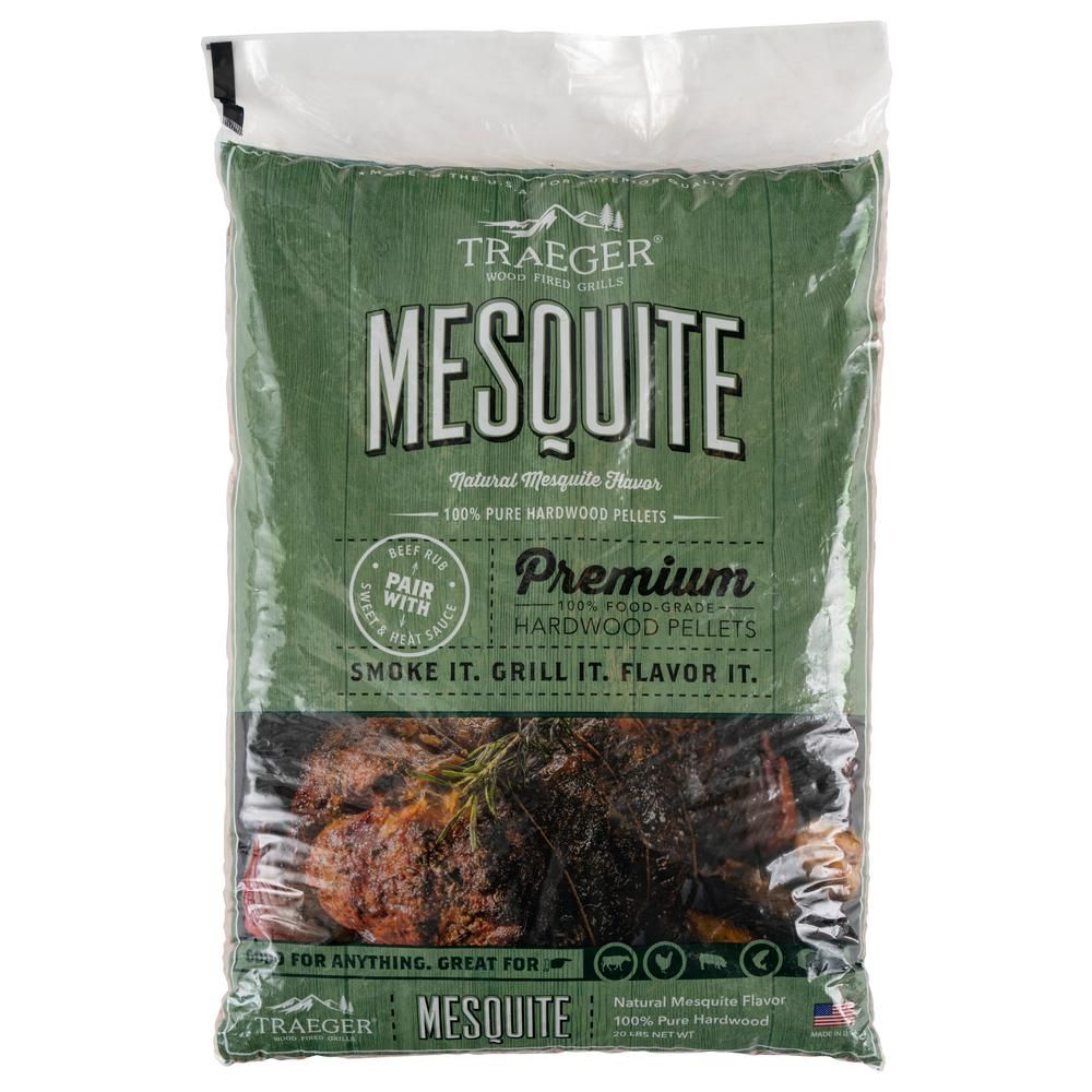 Traeger 20 lb. Mesquite Wood Pellets-PEL305 - The Home Depot | The Home Depot