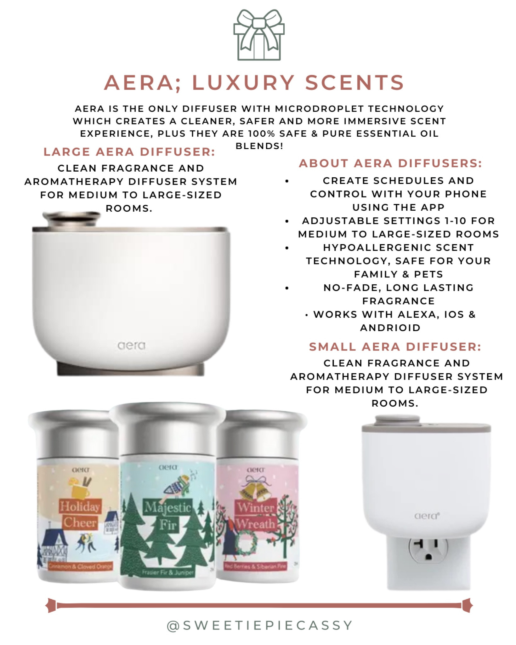 𝐀𝐄𝐑𝐀; 𝐋𝐔𝐗𝐔𝐑𝐘 𝐃𝐈𝐅𝐅𝐔𝐒𝐄𝐑 & 𝐒𝐂𝐄𝐍𝐓𝐒

𝑨𝒆𝒓𝒂 𝒊𝒔 𝒕𝒉𝒆 𝒐𝒏𝒍𝒚 𝒅𝒊𝒇𝒇𝒖𝒔𝒆𝒓 𝒘𝒉𝒊𝒄𝒉 𝒄𝒓𝒆𝒂𝒕𝒆𝒔 𝒂 𝒄𝒍𝒆𝒂𝒏𝒆𝒓, 𝒔𝒂𝒇𝒆𝒓 𝒂𝒏𝒅 𝒎𝒐𝒓𝒆 𝒊𝒎𝒎𝒆𝒓𝒔𝒊𝒗𝒆 𝒔𝒄𝒆𝒏𝒕 𝒆𝒙𝒑𝒆𝒓𝒊𝒆𝒏𝒄𝒆, 𝒑𝒍𝒖𝒔 𝒕𝒉𝒆𝒚 𝒂𝒓𝒆 𝒐𝒇𝒇𝒆𝒓 𝒔𝒄𝒆𝒏𝒕𝒔 𝒇𝒐𝒓 𝒂 𝒄𝒍𝒆𝒂𝒏 𝒉𝒐𝒎𝒆, 𝒉𝒐𝒍𝒊𝒅𝒂𝒚 𝒔𝒑𝒆𝒄𝒊𝒂𝒍𝒔 & 𝒕𝒘𝒐 𝒔𝒊𝒛𝒆𝒔 𝒅𝒆𝒑𝒆𝒏𝒅𝒊𝒏𝒈 𝒐𝒏 𝒚𝒐𝒖𝒓 𝒏𝒆𝒆𝒅 & 𝒚𝒐𝒖 𝒉𝒂𝒗𝒆 𝒕𝒉𝒆 𝒐𝒑𝒕𝒊𝒐𝒏 𝒐𝒇 𝒂 𝒈𝒊𝒇𝒕 𝒄𝒂𝒓𝒅 𝒕𝒐 𝒍𝒆𝒕 𝒚𝒐𝒖𝒓 𝒑𝒆𝒓𝒔𝒐𝒏 𝒑𝒊𝒄𝒌 𝒕𝒉𝒆𝒊𝒓 𝒐𝒘𝒏!💫 #LTKIt

𝐒𝐡𝐨𝐩 𝐚𝐥𝐥 𝐭𝐡𝐞𝐬𝐞 𝐥𝐨𝐨𝐤𝐬 𝐰𝐢𝐭𝐡 𝐦𝐲 𝐋𝐈𝐊𝐄𝐭𝐨𝐊𝐍𝐎𝐖.𝐢𝐭 𝐚𝐩𝐩 ✨

#yoga #healthyliving #oils #healing #relaxation #naturalskincare #massagetherapy #vegan #selflove #scentedcandles #aura #diffuserblends #allnatural #affordable #holistic #holistichealth #homefragrance #nature #doterraessentialoils #essentialoilblends #supportsmallbusiness #aromatherapy #aromatherapyproducts #selfcare #naturalproducts #wellbeing #candle #rose #reflexology #wellness #betterhealth #functionalmedicine #holisticlifestyle #healthybody #naturopath #integrativehealth #healthcoach #healthymind #wellnessjourney #healthandwellness 

#LTKhome #LTKHoliday #LTKfamily