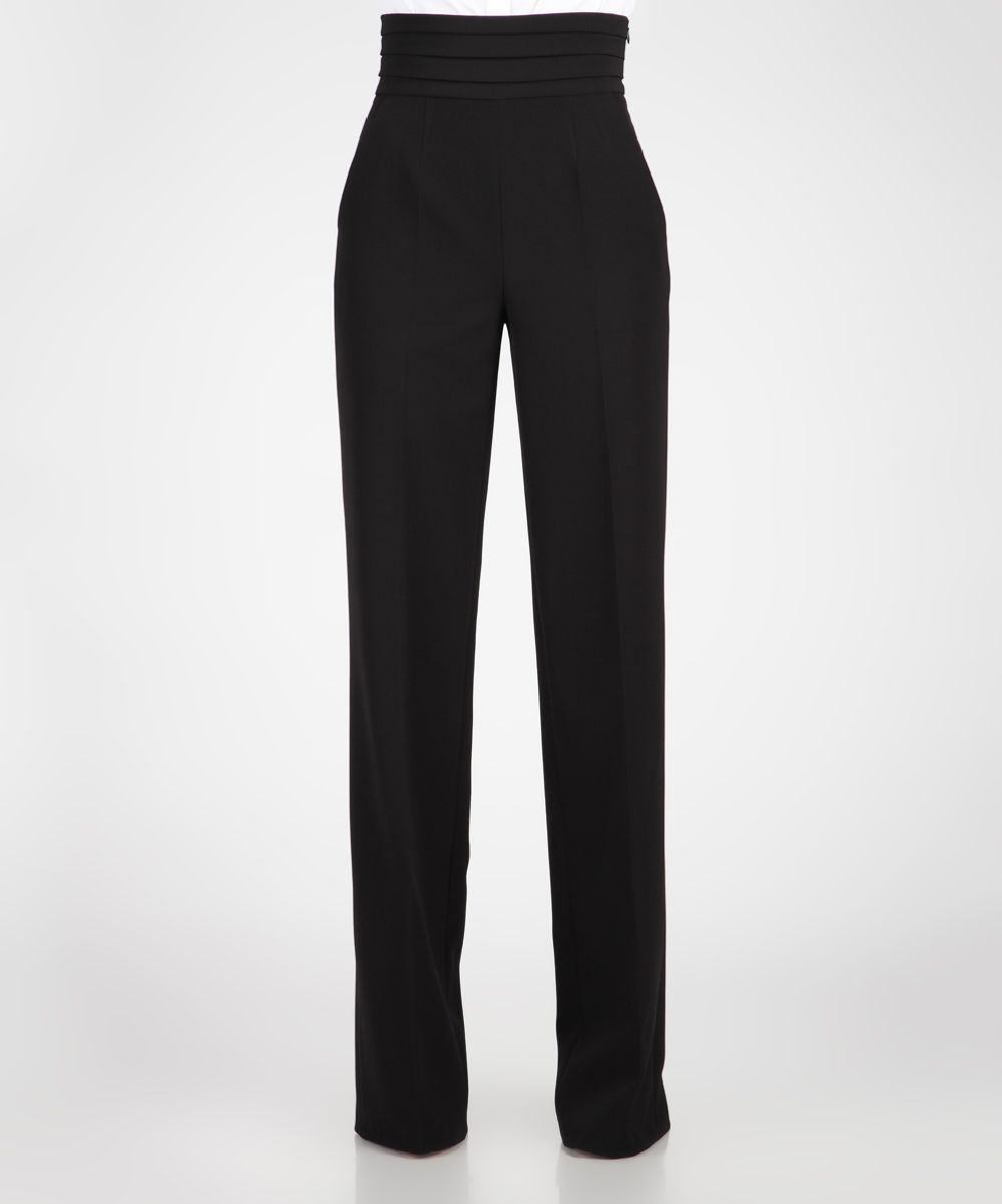 Black High-Waist Wide-Leg Pants - Women | zulily