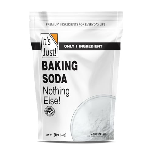 It's Just - Baking Soda, 100% Pure Sodium Bicarbonate, Food Grade, Non-GMO, Made in USA, Cooking, Baking, Aluminum Free (1.25 Pound) | Amazon (US)