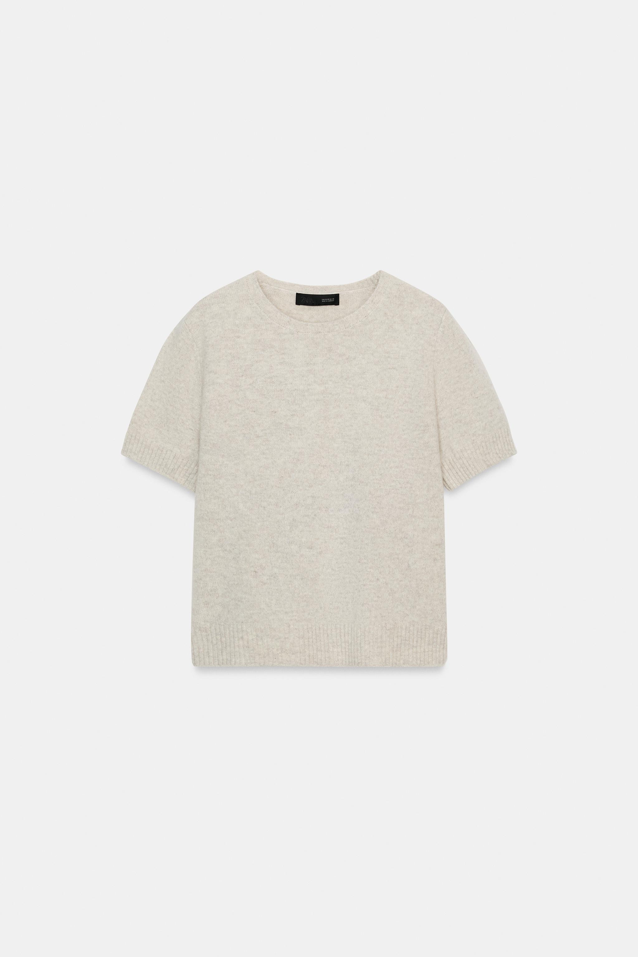 100% WOOL SHORT SLEEVE JUMPER | Zara US