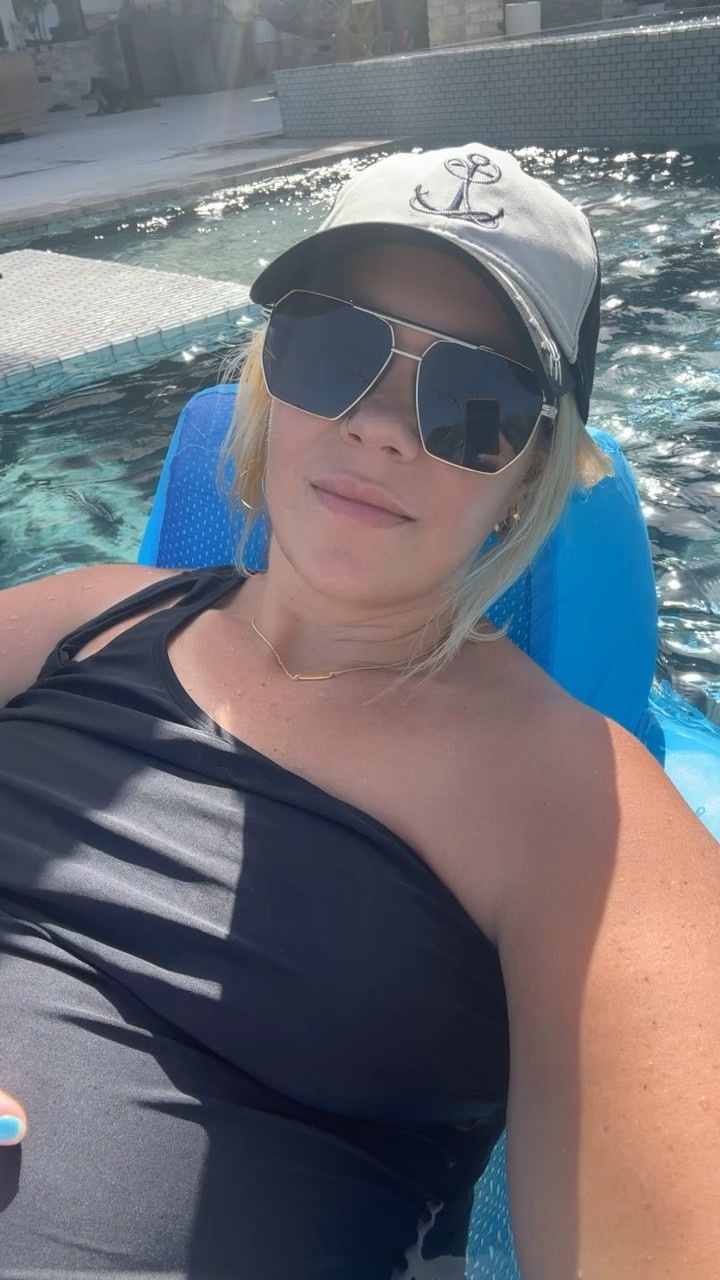 This one shoulder ruched swimsuit has gotten me through my entire pregnancy! I just sized up one size and it fits great. My fave pool hat and sunglasses are on sale too! 

#LTKSwim #LTKFindsUnder50 #LTKBump
