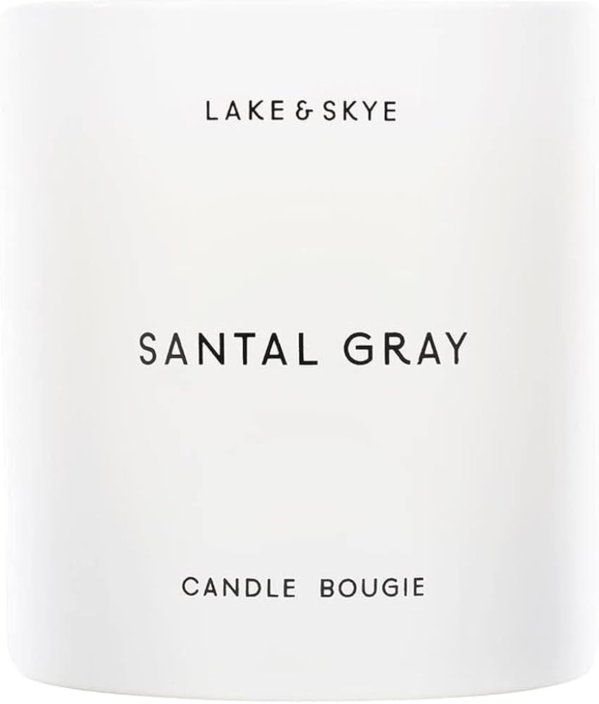 Lake and Skye Santal Gray Candle - 8 oz. | Amazon (US)