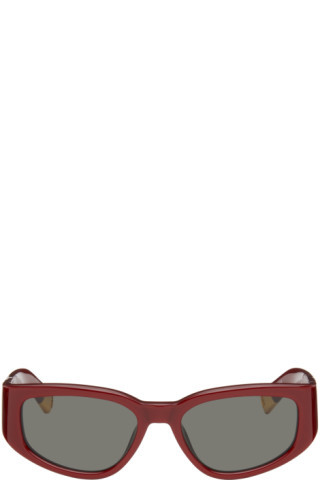 Burgundy 'Les Lunettes Gala' Sunglasses | SSENSE