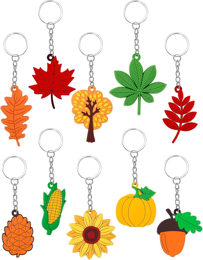 JUNEBRUSHS 30Pcs Silicone Keychains for Party Goodie Bags Stuffers Supplies | Amazon (US)