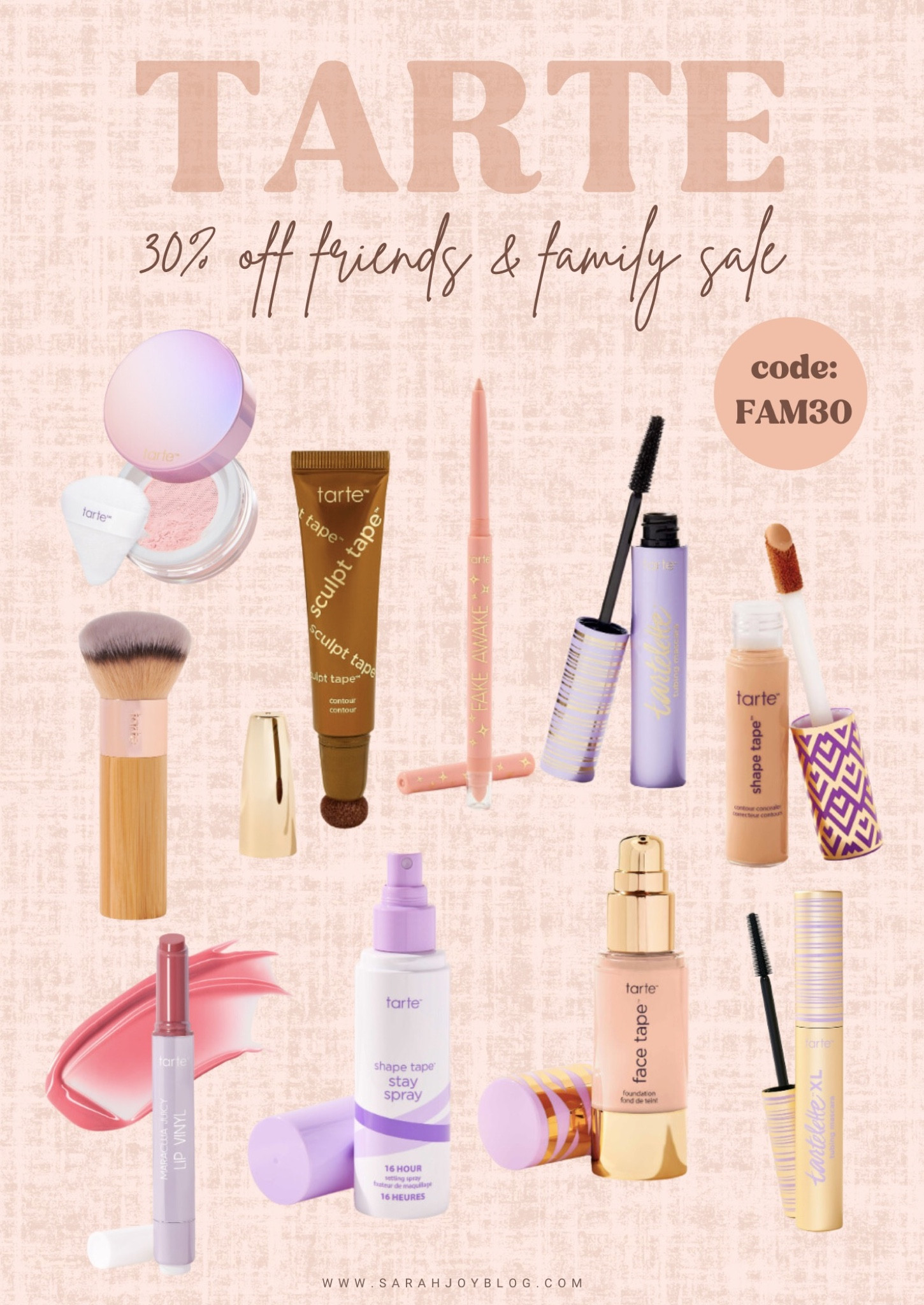 Tarte Friends and Family Sale! Everything 30% off! 

Follow @sarah.joy for more sale finds! 

#LTKsalealert #LTKbeauty