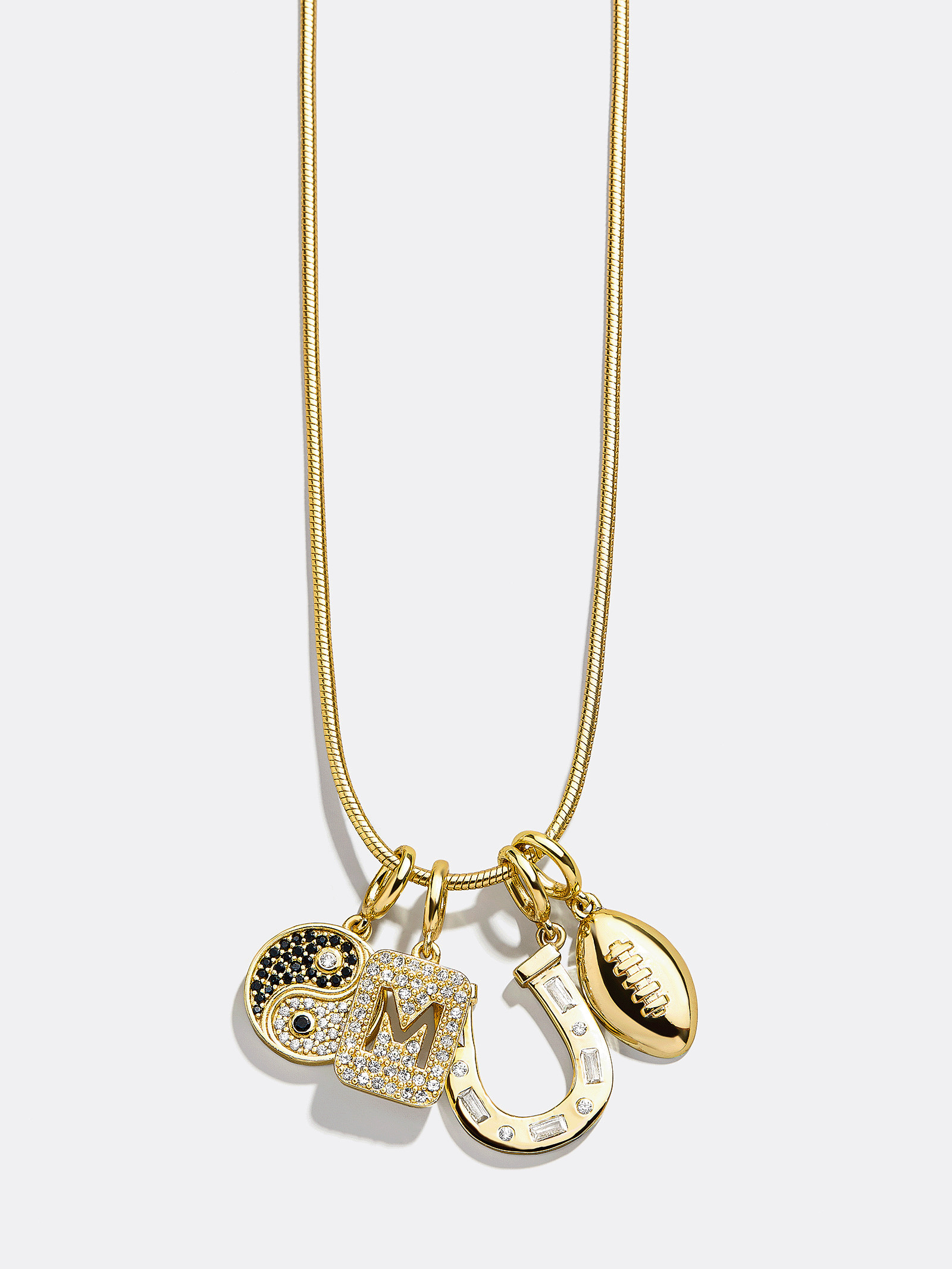 Custom Cluster Charm Necklace - Gold | BaubleBar (US)